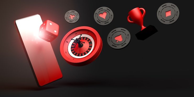 Mobile phone displaying live casino table interface